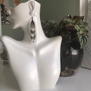 Silver dangle earrings